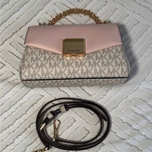 Michael Kors Pink and Gray Women's Crossbody